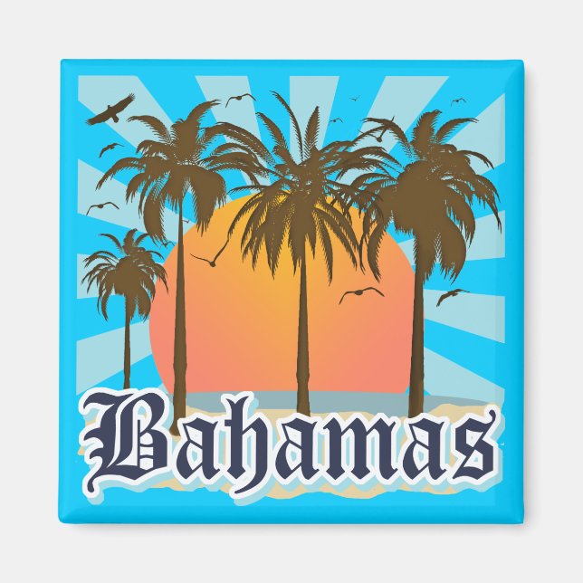 Imã Praias das Ilhas Bahamas (Frente)