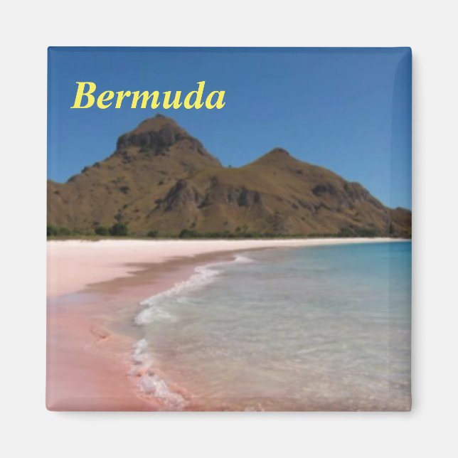 Imã Praias Rosa Bermudas (Frente)