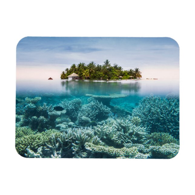 Ímã Praias Tropicais | Ari Atoll Maldivas (Horizontal)