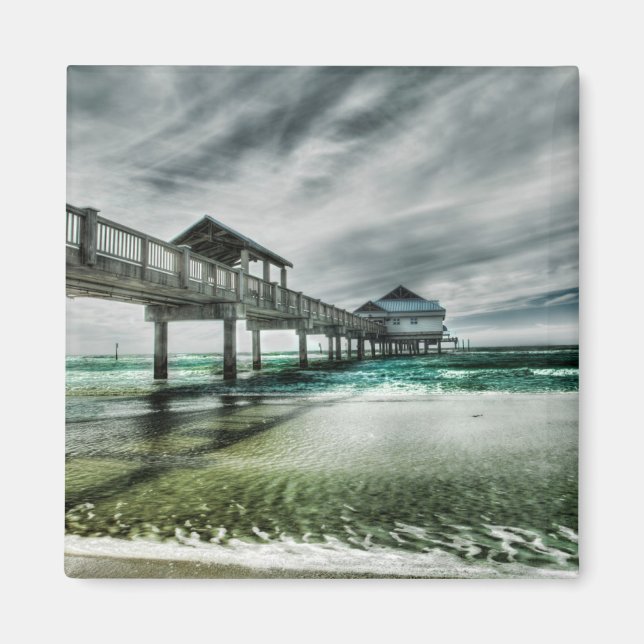 Imã Praias Tropicais | Clearwater Florida (Frente)