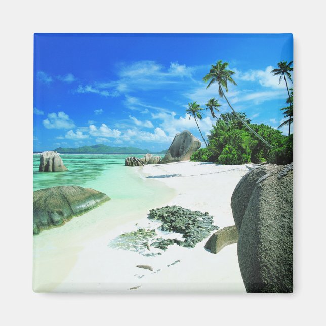 Imã Praias Tropicais | Ilha La Digue (Frente)