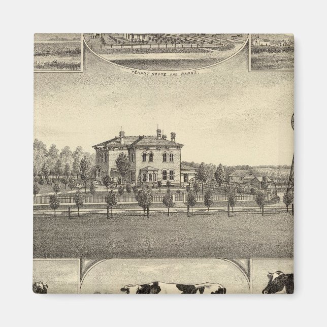 Imã Prairie Lawn Fazenda, Nebraska (Frente)