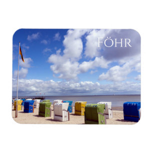 Ímã Prairs, Beach, Föhr Island, Nordfriesland Po