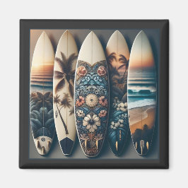 Imã Pranchas de Surf Pintadas Havaianas