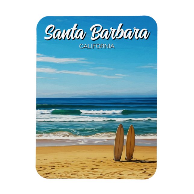 Ímã Pranchas de surfe em Santa Bárbara Califórnia (Vertical)
