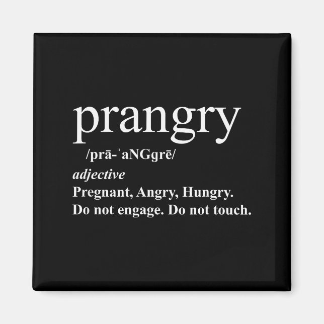 Imã Prangry Definition Shirt Pregnancy Funny Graphic  (Frente)
