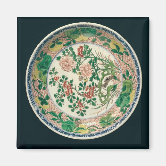 Imã Prata com decoração de verte familiar (Frente)