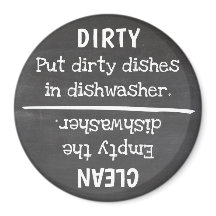 Pratos limpos sujos fazem algo