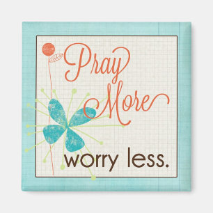 Imã Pray mais preocupação menos ímã feito sob