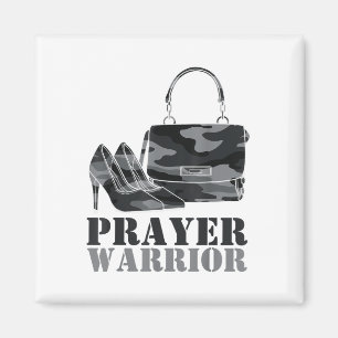 Imã Prayer Warrior Camo Deus Jesus Camouflage Cristão