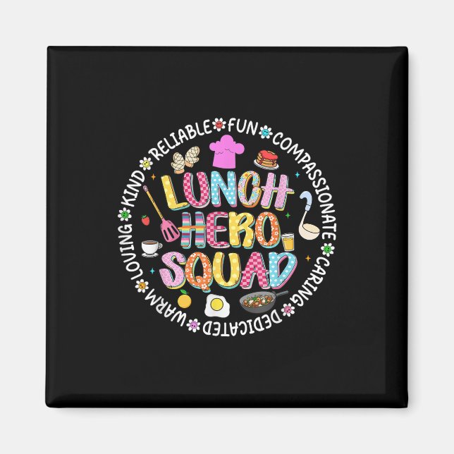 Imã Pré-Disquete De Volta Ao Café Da Lady Squad, Almoç (Frente)