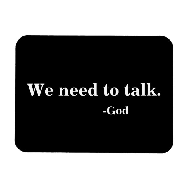 Ímã Precisamos conversar - Deus (Horizontal)