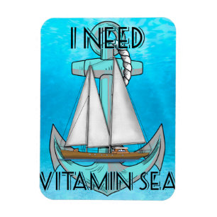 Ímã Preciso De Barco De Mar De Vitamina