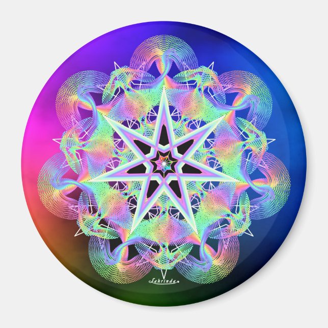 Imã Preenchido Com Luz (Frente)