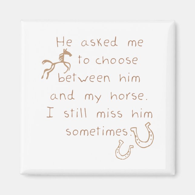 Imã Preferencialmentes Mantêm O Cavalo (Frente)