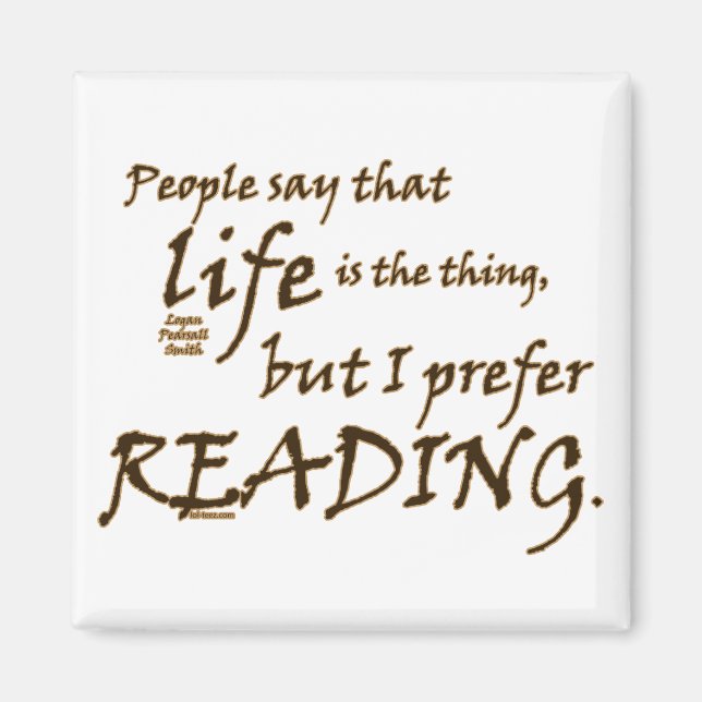 Imã Prefiro Ler (Frente)