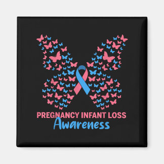 Imã Pregnancy Infant Loss Awareness Pink Blue Ribbon