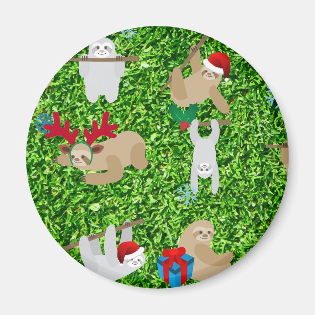 Imã preguiça do xmas (Frente)