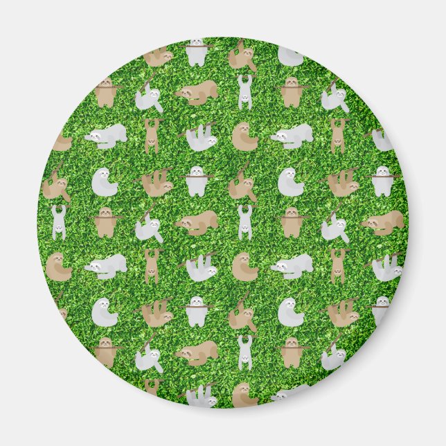 Imã preguiças engraçadas (Frente)