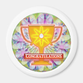 Imã Prêmio artístico : PARABÉNS de texto