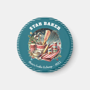 Imã Prêmio do Prêmio Cookie Star Baker Holiday