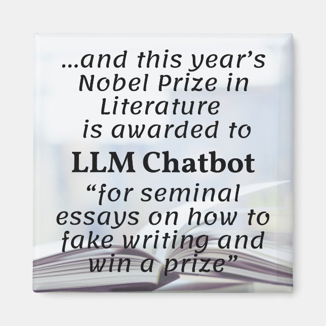 Imã Prêmio Nobel de Literatura do LLM Chatbot (Frente)