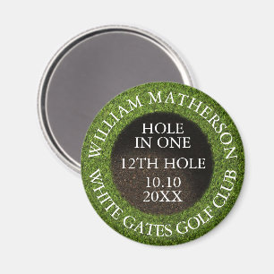 Imã Prêmio Personalizado de Buraco em Um de Golfe