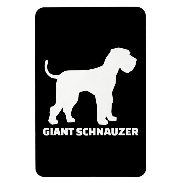Ímã prêmio schnauzer gigante (Vertical)