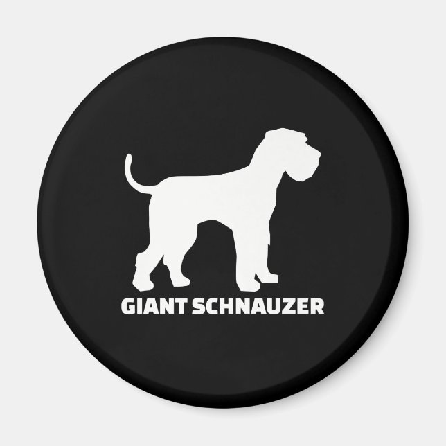Imã prêmio schnauzer gigante (Frente)