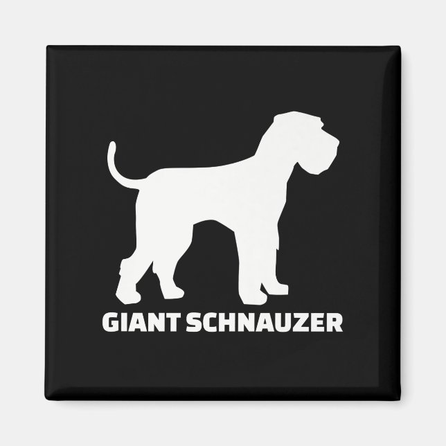 Imã prêmio schnauzer gigante (Frente)