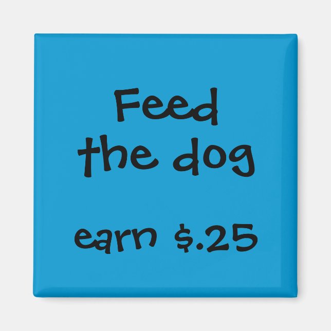 Imã Prêmios Chore para Crianças (Frente)