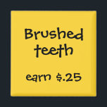 Imã Prêmios Chore para Crianças<br><div class="desc">Que maneira divertida de lembrar ao seu filho as tarefas que eles precisam realizar para cada dia ou durante a semana. Personalize seu texto. Envie um e-mail para paula@labellarue.com se precisar de mudanças de cor. Veja o compro La Bella Rue para mais cores também!</div>