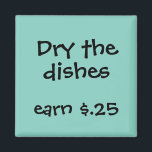 Imã Prêmios Chore para Crianças<br><div class="desc">Que maneira divertida de lembrar ao seu filho as tarefas que eles precisam realizar para cada dia ou durante a semana. Personalize seu texto. Envie um e-mail para paula@labellarue.com se precisar de mudanças de cor. Veja o compro La Bella Rue para mais cores também!</div>