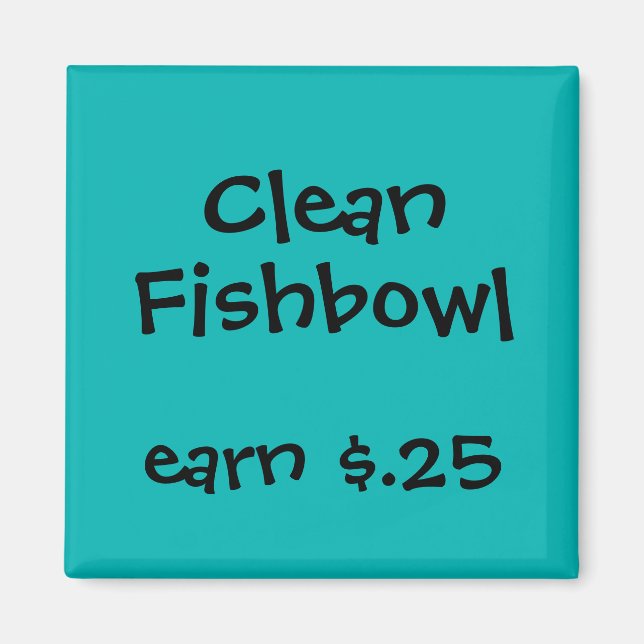 Imã Prêmios Chore para Crianças (Frente)