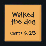 Imã Prêmios Chore para Crianças<br><div class="desc">Que maneira divertida de lembrar ao seu filho as tarefas que eles precisam realizar para cada dia ou durante a semana. Personalize seu texto. Envie um e-mail para paula@labellarue.com se precisar de mudanças de cor. Veja o compro La Bella Rue para mais cores também!</div>