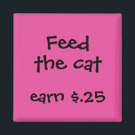 Imã Prêmios Chore para Crianças<br><div class="desc">Que maneira divertida de lembrar ao seu filho as tarefas que eles precisam realizar para cada dia ou durante a semana. Personalize seu texto. Envie um e-mail para paula@labellarue.com se precisar de mudanças de cor. Veja o compro La Bella Rue para mais cores também!</div>