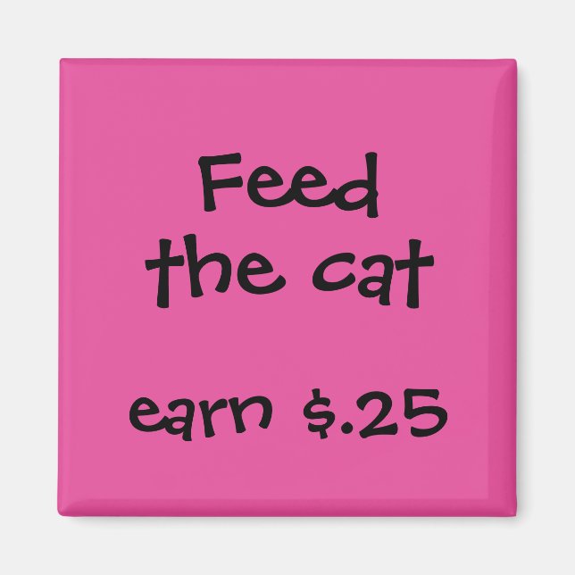 Imã Prêmios Chore para Crianças (Frente)