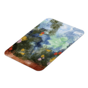 Ímã Premium, Aquarela Caminho Florido