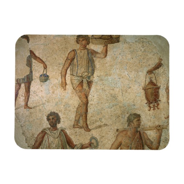 Ímã Preparações para um banquete, fragmento de mármore (Horizontal)