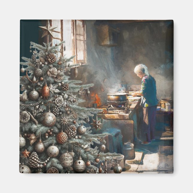 IMÃ PREPARANDO PARA O JANTAR DE NATAL (Frente)