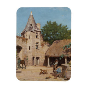 Ímã Preparando-se para a Caça Medieval