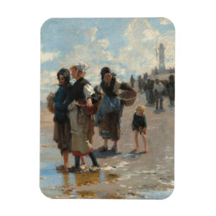 Ímã Preparando-se para Pescar de John Singer Sargent
