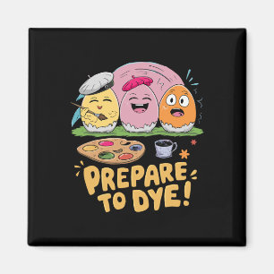 Imã Prepare-Se Para Cortar Ovos De Páscoa Tingindo pre