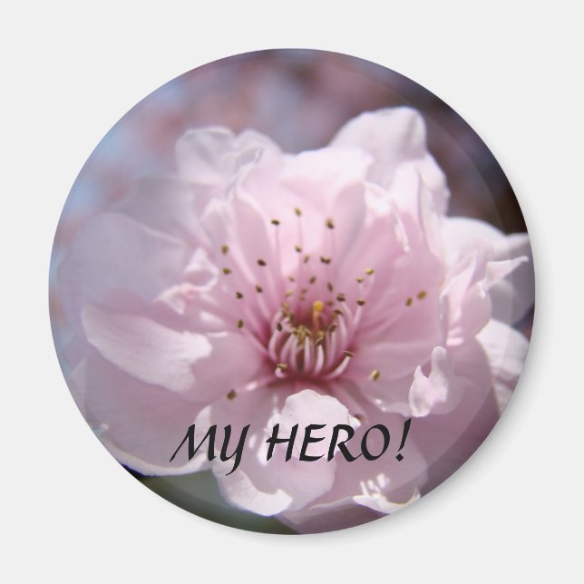 Imã PRESENETES PARA PROFESSORES Ímã Flores "MEU HEROI! (Frente)
