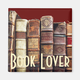 Imã Presente antigo dos tomos do vintage dos livros