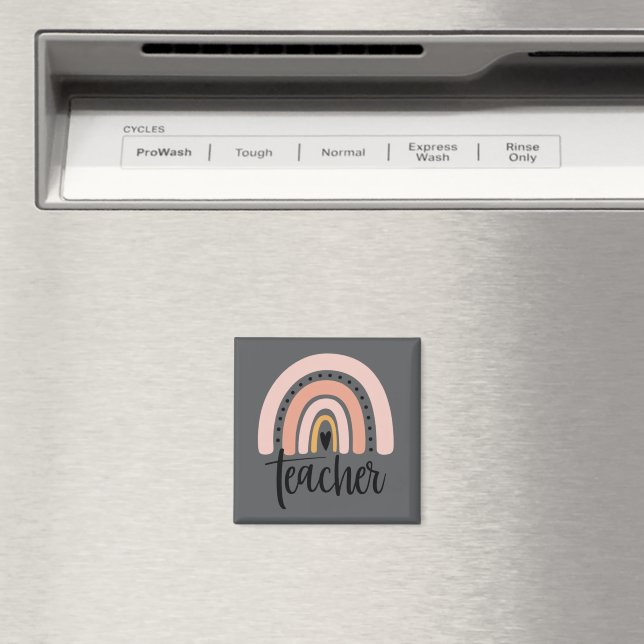 Imã Presente Arco-íris Amor Inspirar Ensinar Professor (In Situ (Dishwasher))