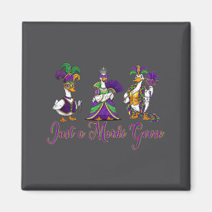 Imã Presente Camisa Divertida Mardi Gras Goose 2026 Ho