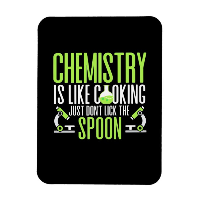 Ímã Presente cientista | Química É Como Cozinhar (Vertical)