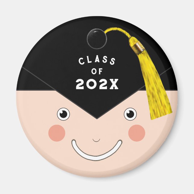 Imã Presente Comemorativo de Formatura 2026 Botão (Frente)