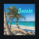Imã Presente da República Domeniana de Praia Bavaro<br><div class="desc">Bavaro Beach Souvenir de férias da República Domenicana ou presente para viajantes.</div>